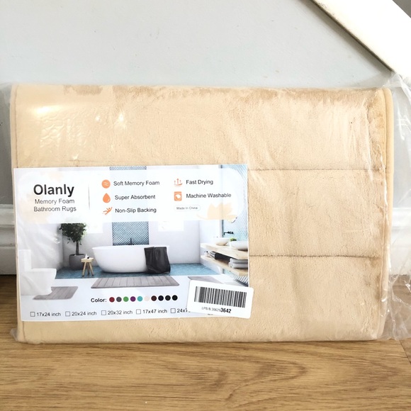 SOLD! Olanly Absorbent Non-Slip Memory Foam Bath Mat - Picture 3 of 4
